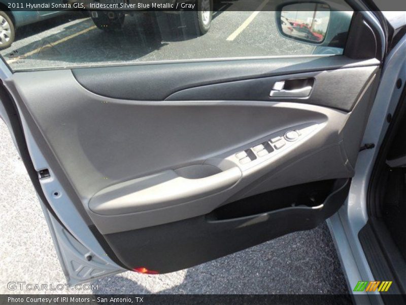 Iridescent Silver Blue Metallic / Gray 2011 Hyundai Sonata GLS