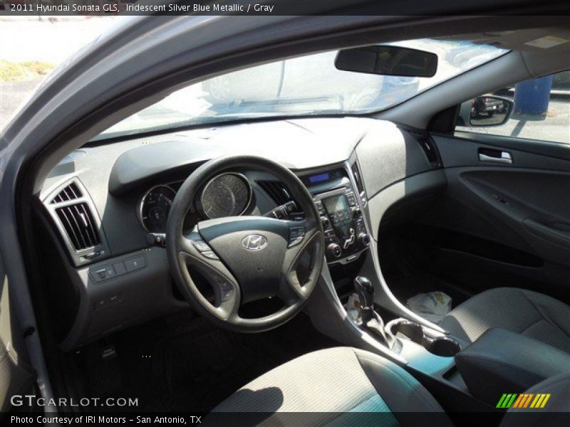 Iridescent Silver Blue Metallic / Gray 2011 Hyundai Sonata GLS