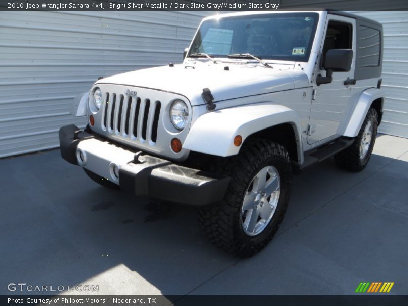 Bright Silver Metallic / Dark Slate Gray/Medium Slate Gray 2010 Jeep Wrangler Sahara 4x4
