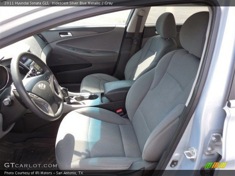 Iridescent Silver Blue Metallic / Gray 2011 Hyundai Sonata GLS