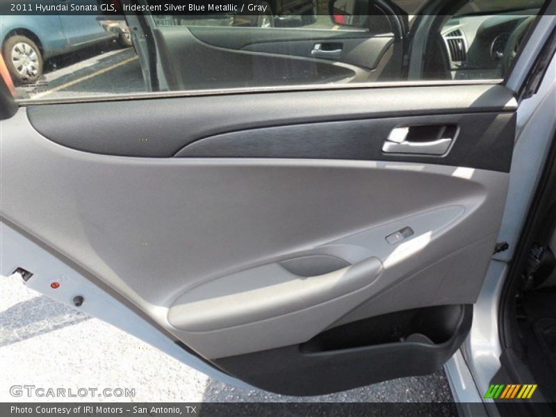 Iridescent Silver Blue Metallic / Gray 2011 Hyundai Sonata GLS