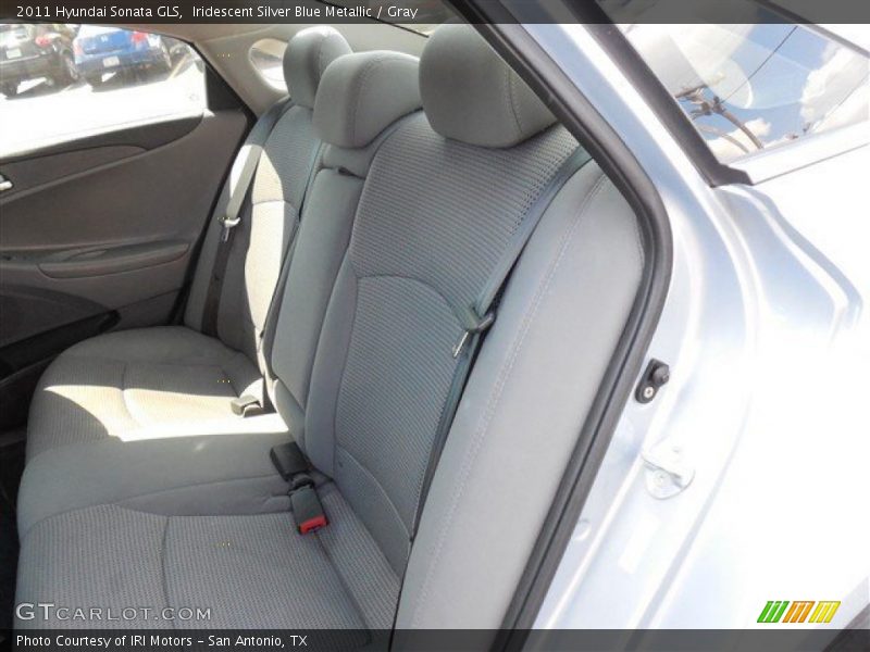 Iridescent Silver Blue Metallic / Gray 2011 Hyundai Sonata GLS