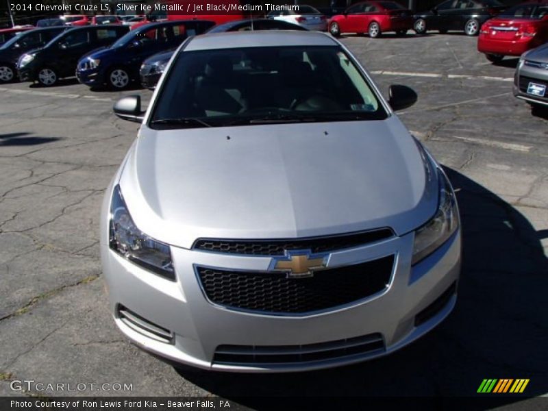 Silver Ice Metallic / Jet Black/Medium Titanium 2014 Chevrolet Cruze LS