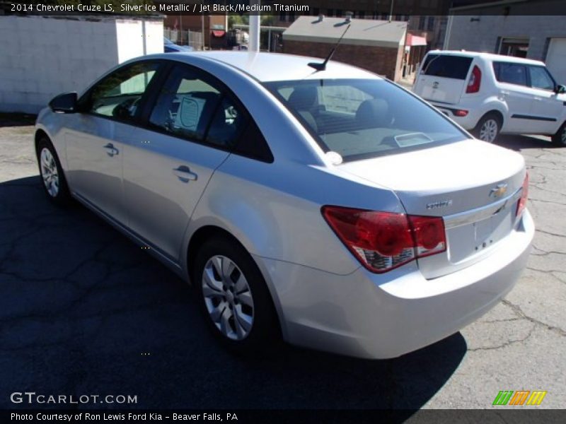 Silver Ice Metallic / Jet Black/Medium Titanium 2014 Chevrolet Cruze LS