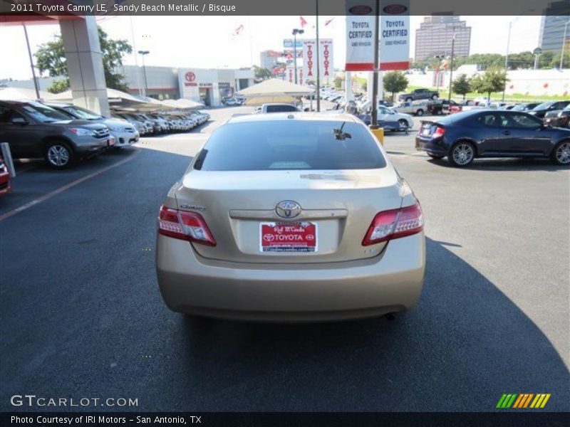 Sandy Beach Metallic / Bisque 2011 Toyota Camry LE
