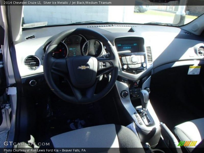 Silver Ice Metallic / Jet Black/Medium Titanium 2014 Chevrolet Cruze LS