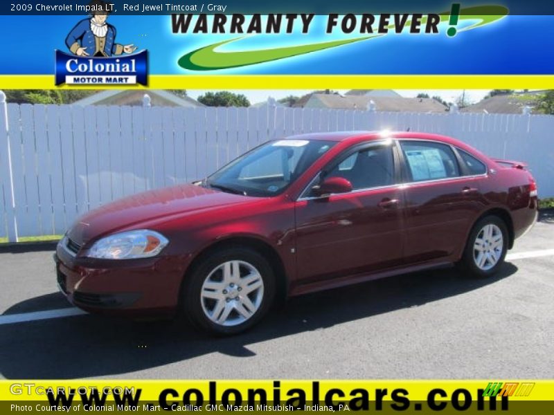 Red Jewel Tintcoat / Gray 2009 Chevrolet Impala LT