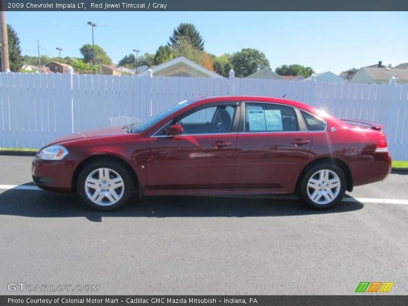 Red Jewel Tintcoat / Gray 2009 Chevrolet Impala LT