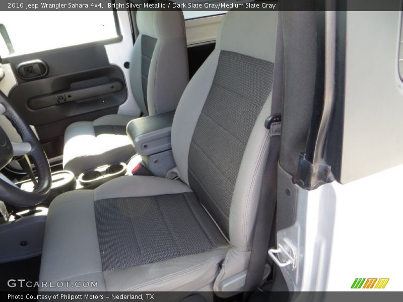 Bright Silver Metallic / Dark Slate Gray/Medium Slate Gray 2010 Jeep Wrangler Sahara 4x4
