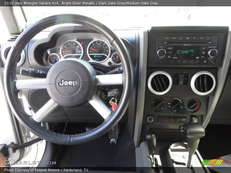 Bright Silver Metallic / Dark Slate Gray/Medium Slate Gray 2010 Jeep Wrangler Sahara 4x4