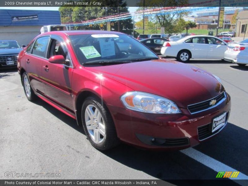 Red Jewel Tintcoat / Gray 2009 Chevrolet Impala LT