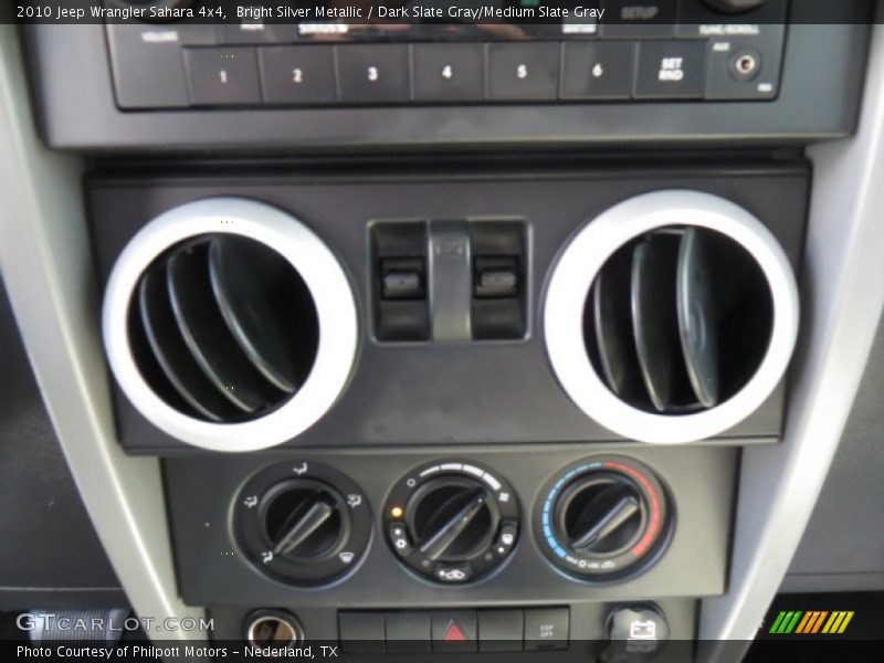 Bright Silver Metallic / Dark Slate Gray/Medium Slate Gray 2010 Jeep Wrangler Sahara 4x4