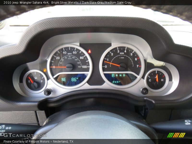 Bright Silver Metallic / Dark Slate Gray/Medium Slate Gray 2010 Jeep Wrangler Sahara 4x4