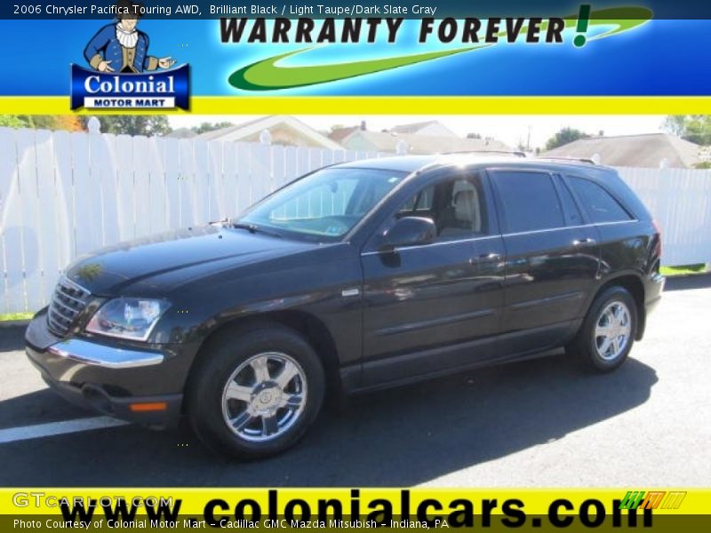 Brilliant Black / Light Taupe/Dark Slate Gray 2006 Chrysler Pacifica Touring AWD