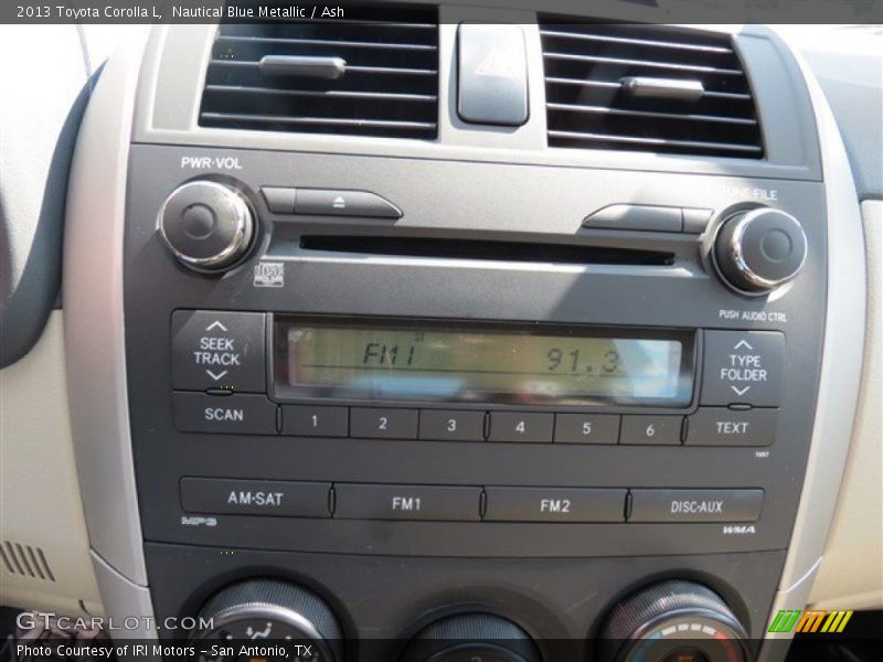 Nautical Blue Metallic / Ash 2013 Toyota Corolla L