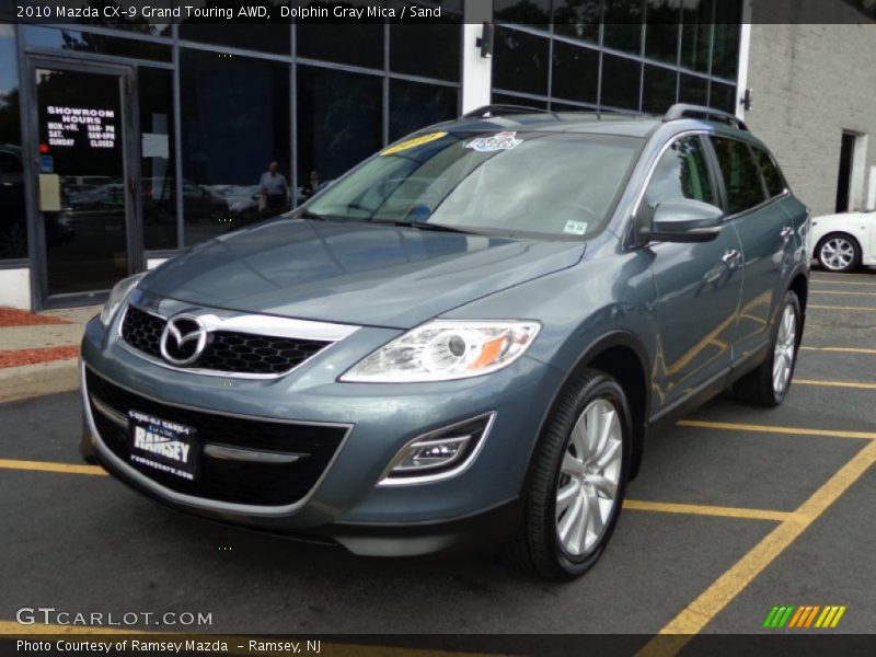 Dolphin Gray Mica / Sand 2010 Mazda CX-9 Grand Touring AWD