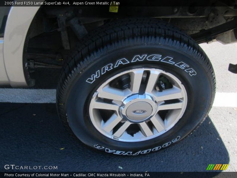 Aspen Green Metallic / Tan 2005 Ford F150 Lariat SuperCab 4x4