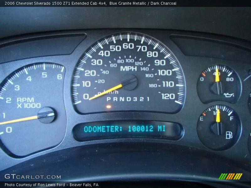 Blue Granite Metallic / Dark Charcoal 2006 Chevrolet Silverado 1500 Z71 Extended Cab 4x4