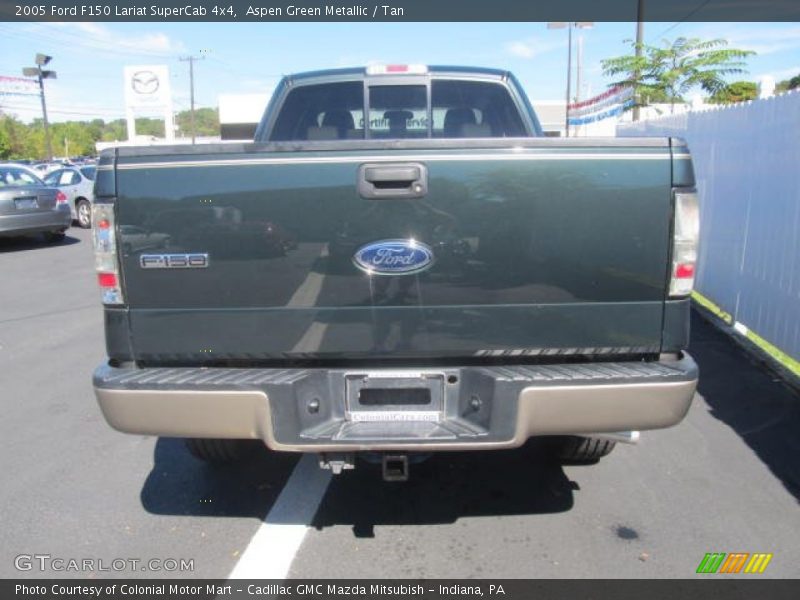 Aspen Green Metallic / Tan 2005 Ford F150 Lariat SuperCab 4x4
