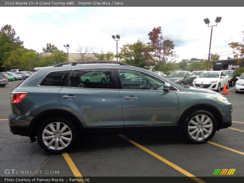 Dolphin Gray Mica / Sand 2010 Mazda CX-9 Grand Touring AWD
