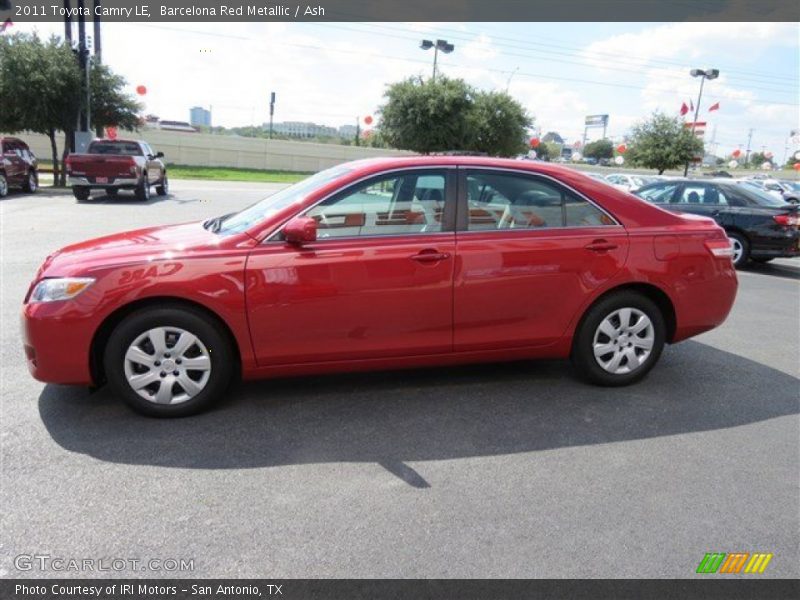 Barcelona Red Metallic / Ash 2011 Toyota Camry LE