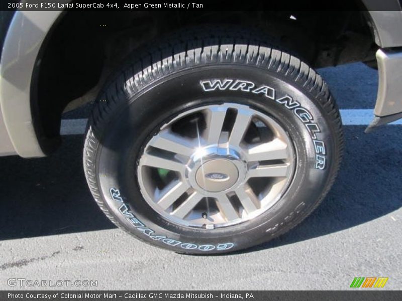 Aspen Green Metallic / Tan 2005 Ford F150 Lariat SuperCab 4x4