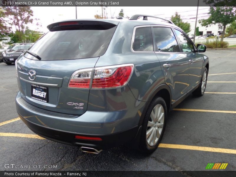 Dolphin Gray Mica / Sand 2010 Mazda CX-9 Grand Touring AWD
