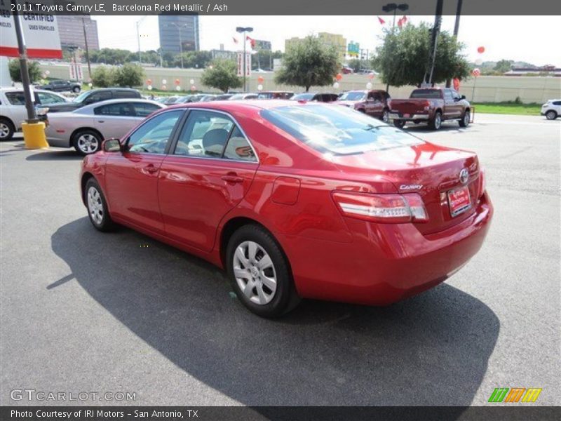 Barcelona Red Metallic / Ash 2011 Toyota Camry LE