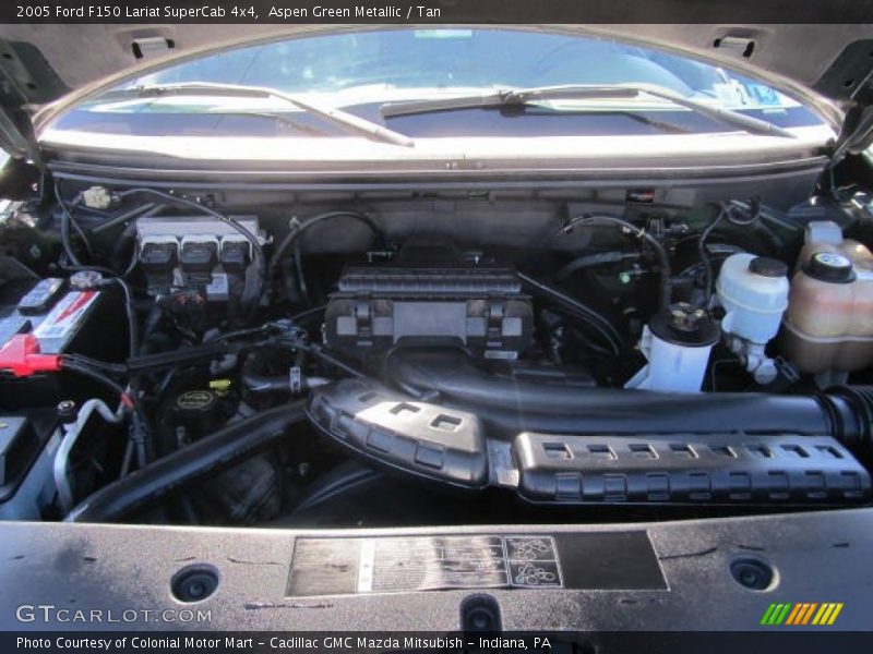 Aspen Green Metallic / Tan 2005 Ford F150 Lariat SuperCab 4x4