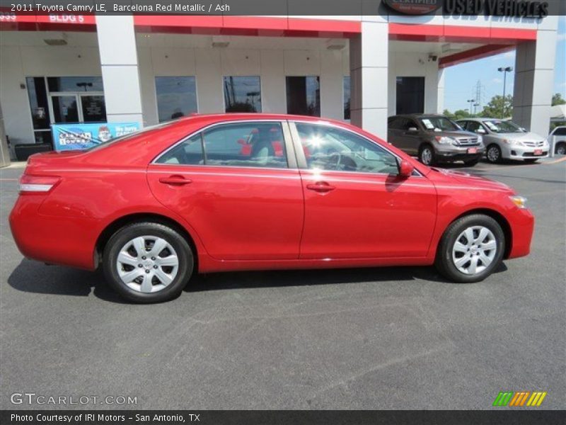Barcelona Red Metallic / Ash 2011 Toyota Camry LE