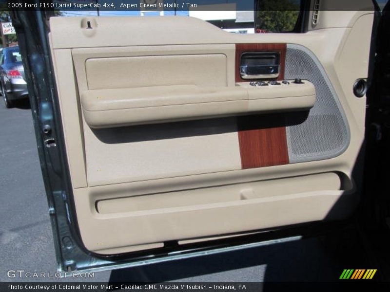 Aspen Green Metallic / Tan 2005 Ford F150 Lariat SuperCab 4x4