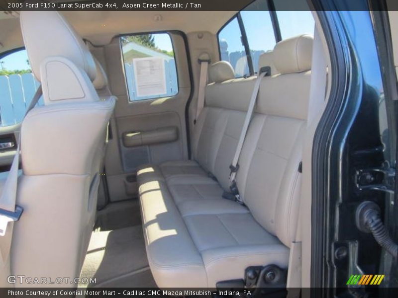 Aspen Green Metallic / Tan 2005 Ford F150 Lariat SuperCab 4x4