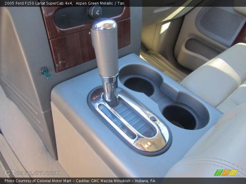 Aspen Green Metallic / Tan 2005 Ford F150 Lariat SuperCab 4x4
