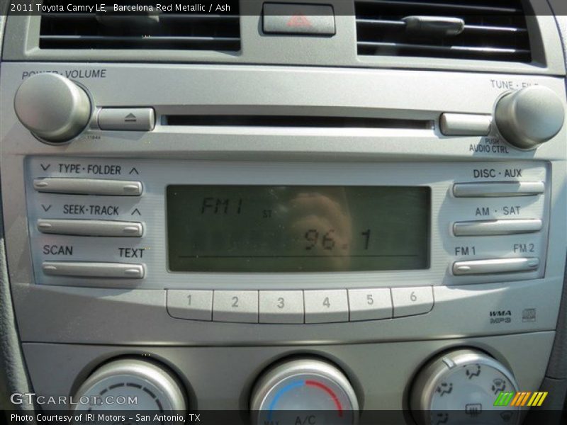 Barcelona Red Metallic / Ash 2011 Toyota Camry LE