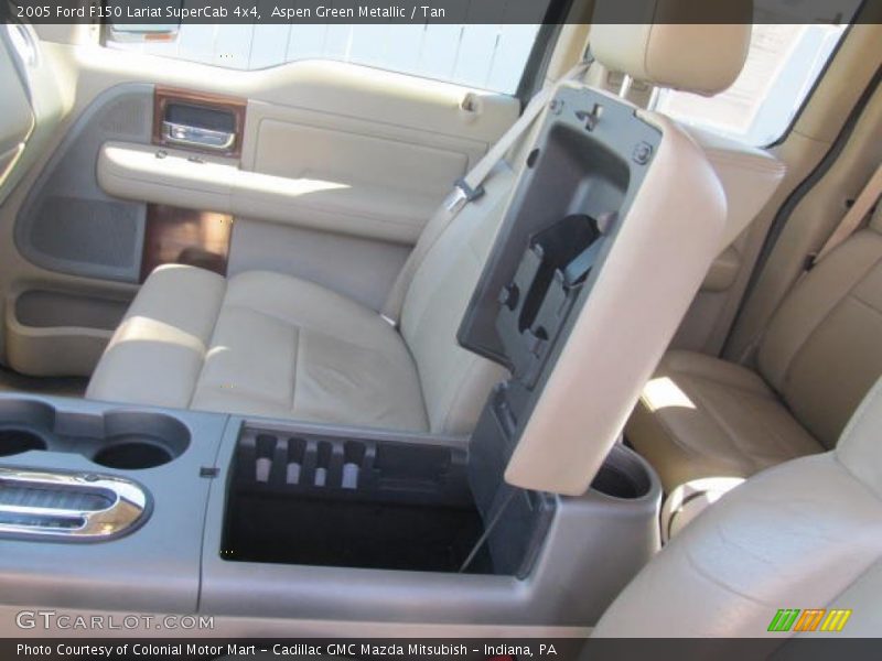 Aspen Green Metallic / Tan 2005 Ford F150 Lariat SuperCab 4x4