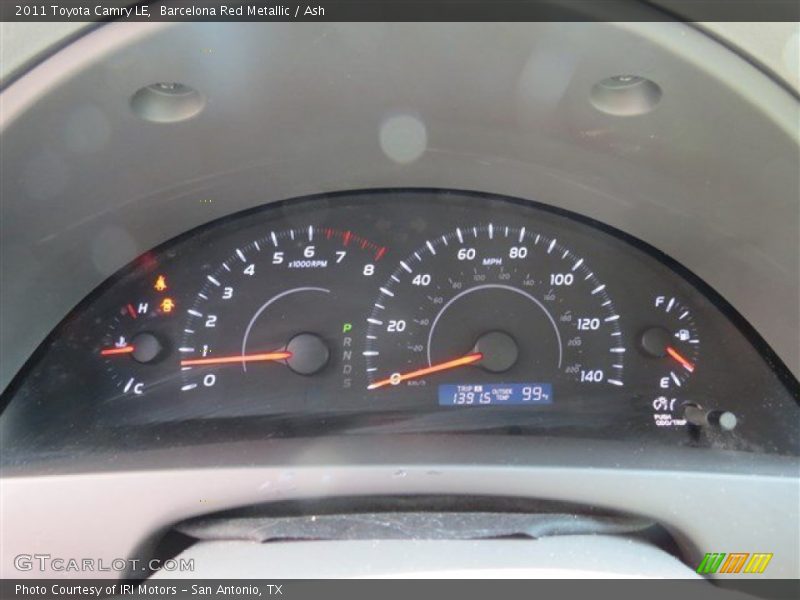 Barcelona Red Metallic / Ash 2011 Toyota Camry LE