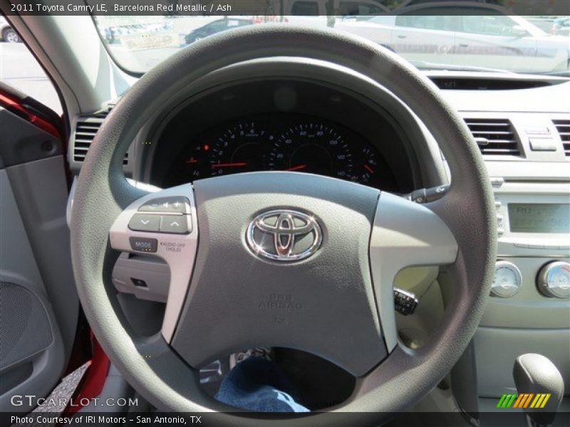 Barcelona Red Metallic / Ash 2011 Toyota Camry LE