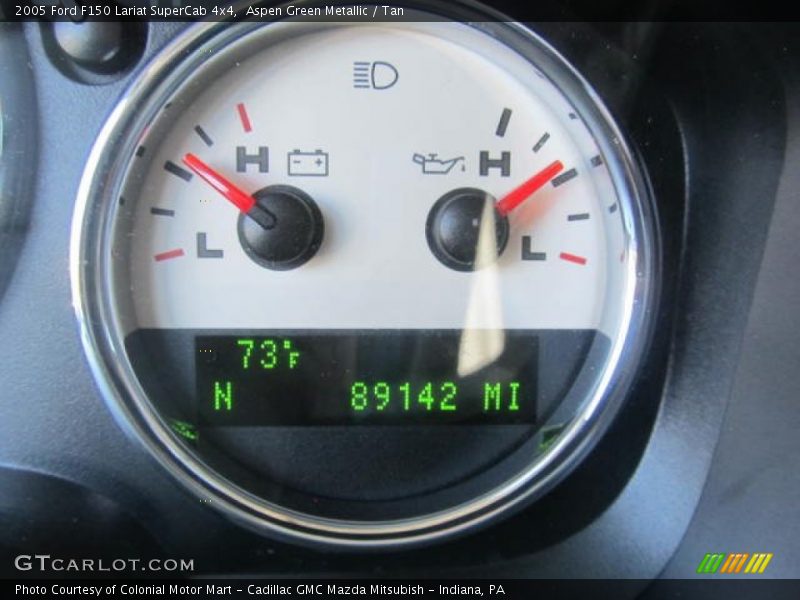 Aspen Green Metallic / Tan 2005 Ford F150 Lariat SuperCab 4x4