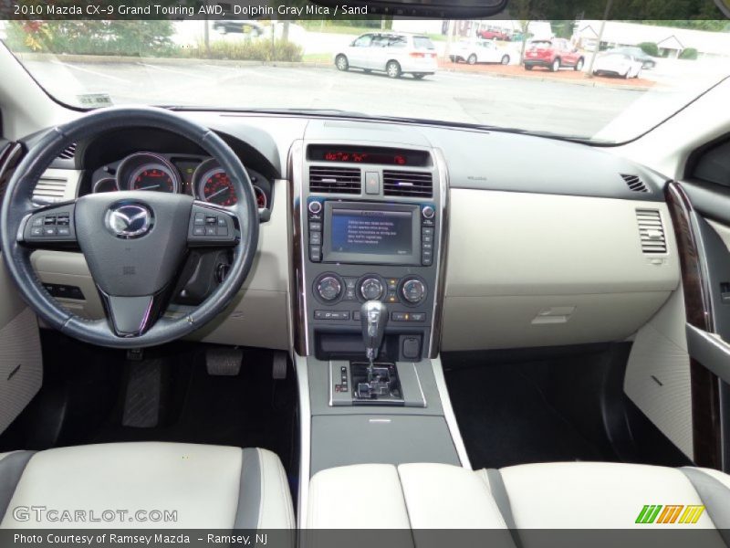 Dolphin Gray Mica / Sand 2010 Mazda CX-9 Grand Touring AWD