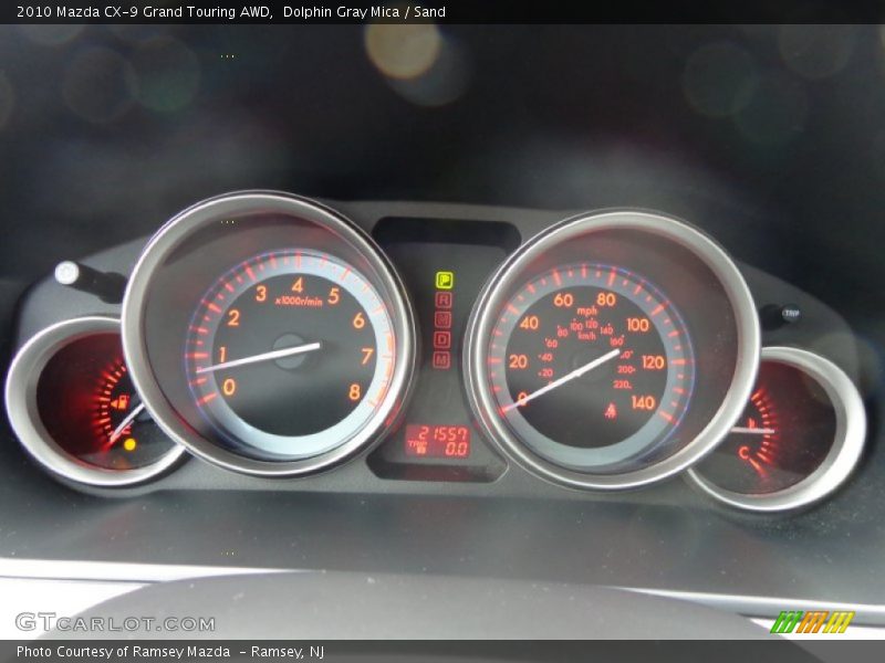 Dolphin Gray Mica / Sand 2010 Mazda CX-9 Grand Touring AWD