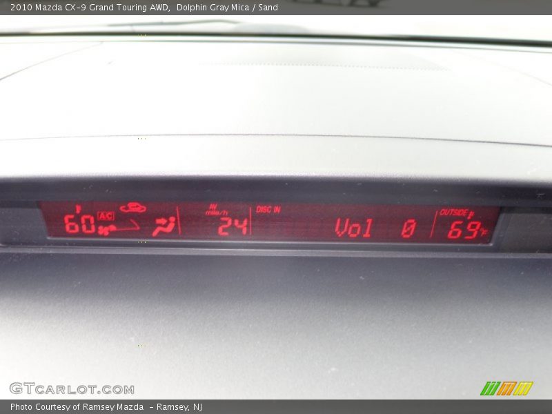 Dolphin Gray Mica / Sand 2010 Mazda CX-9 Grand Touring AWD