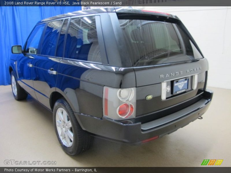 Java Black Pearlescent / Sand 2008 Land Rover Range Rover V8 HSE