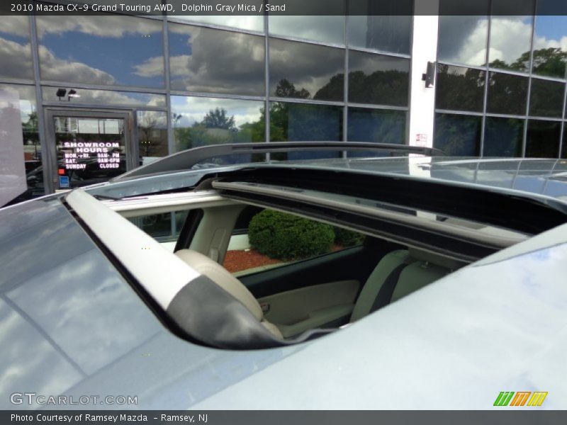 Dolphin Gray Mica / Sand 2010 Mazda CX-9 Grand Touring AWD