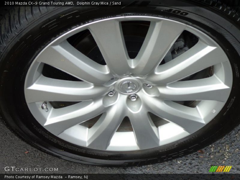 Dolphin Gray Mica / Sand 2010 Mazda CX-9 Grand Touring AWD