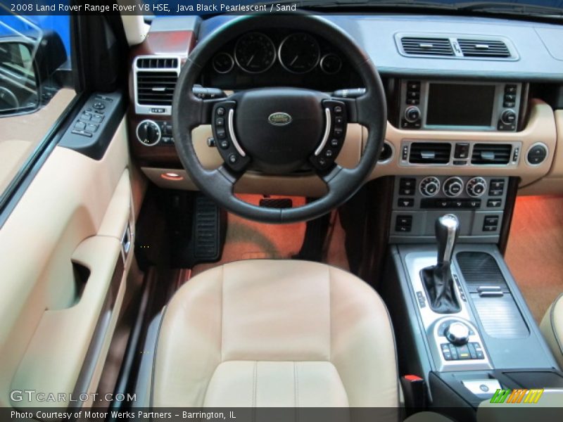 Java Black Pearlescent / Sand 2008 Land Rover Range Rover V8 HSE