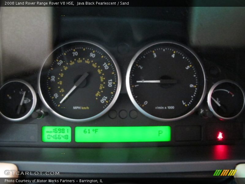 Java Black Pearlescent / Sand 2008 Land Rover Range Rover V8 HSE