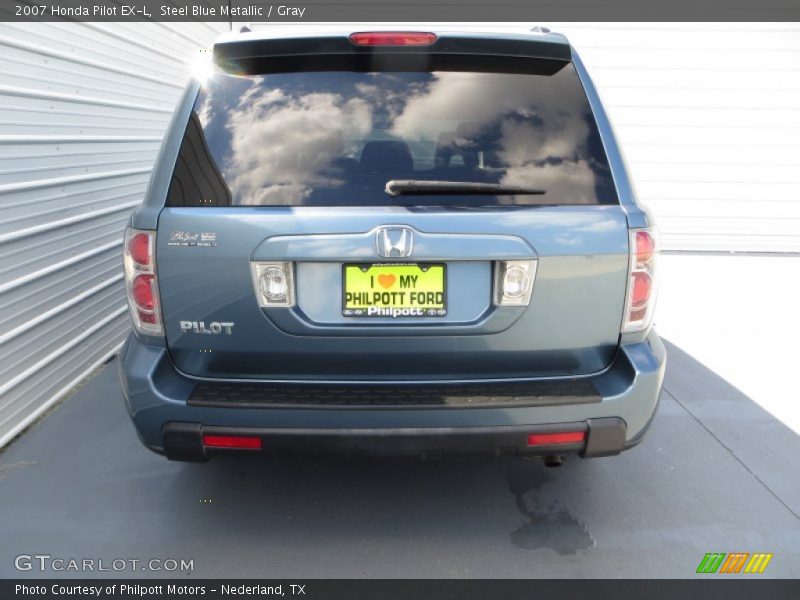 Steel Blue Metallic / Gray 2007 Honda Pilot EX-L