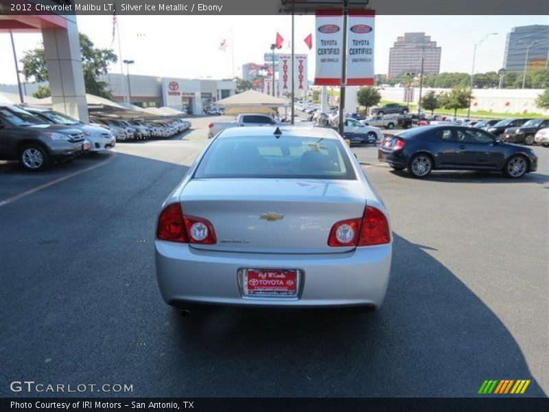 Silver Ice Metallic / Ebony 2012 Chevrolet Malibu LT
