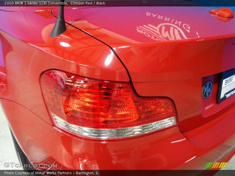 Crimson Red / Black 2009 BMW 1 Series 128i Convertible