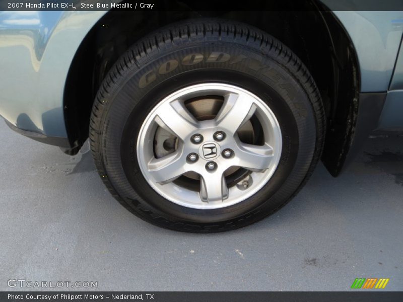Steel Blue Metallic / Gray 2007 Honda Pilot EX-L